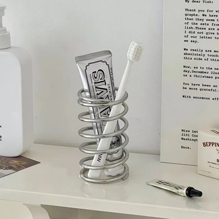 Tiny Home Bathroom Kit - Edelstahl Zahnbürstenhalter Metall Badezimmer Zubehör Werkzeug