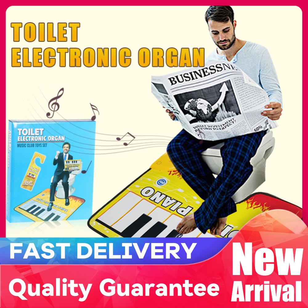 Home Bathroom Floor Mats - Toiletten-Klaviermatte Neuartige Töpfchen-Klavier-Soundmatte Lustiger Fuß-Musik-Keyboard-Teppich Toilettenbodenmatte