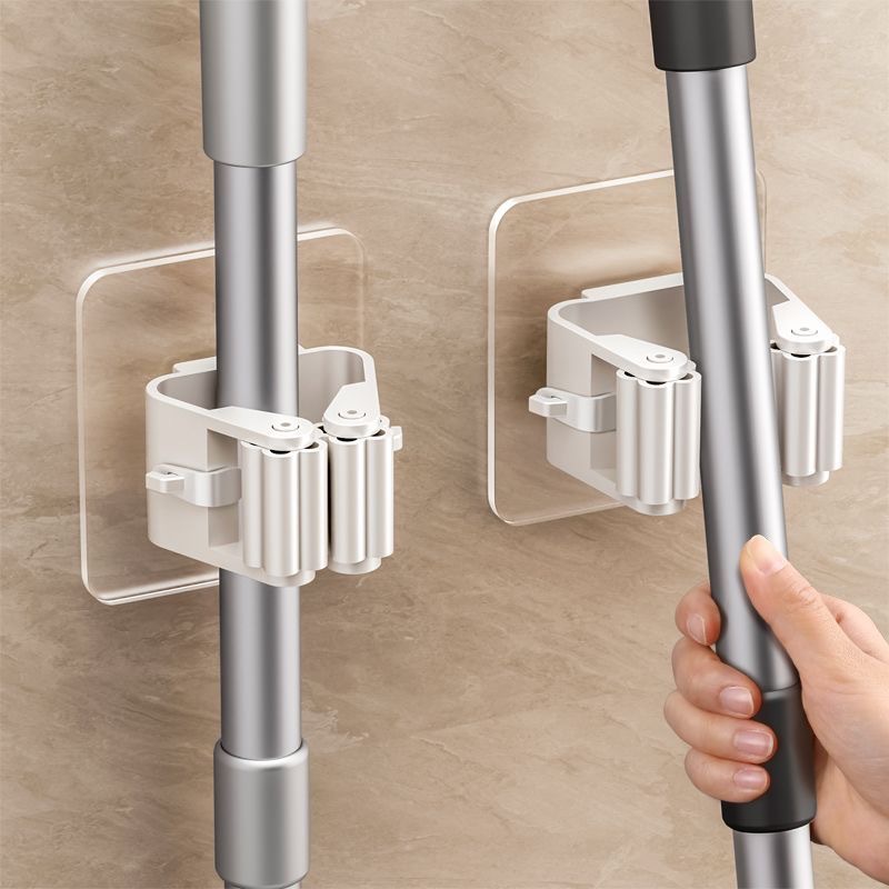 Tiny Home Bathroom Kit - Bohrfreie Klebehaken Wandmontage Mopphalter Besenhalter Küche