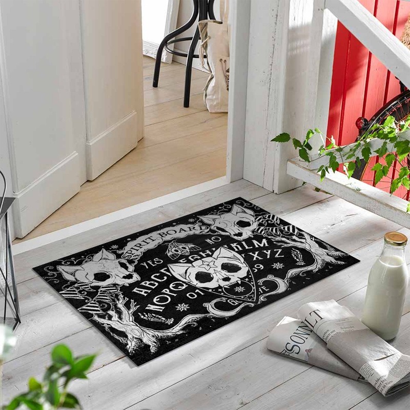 Zara Home Bathroom Rug - Dunkle Gothic-Bodenmatte für das Badezimmer im