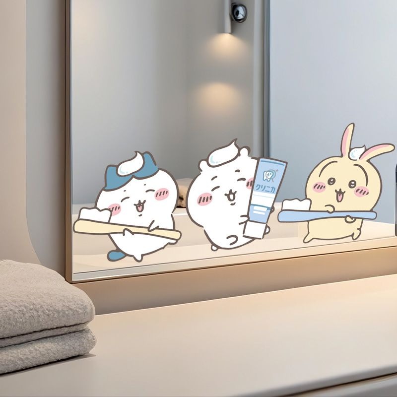 Heiße Chiikawa Spiegelaufklebe – Tiny Home Bathroom Kit Bewertung und Preis