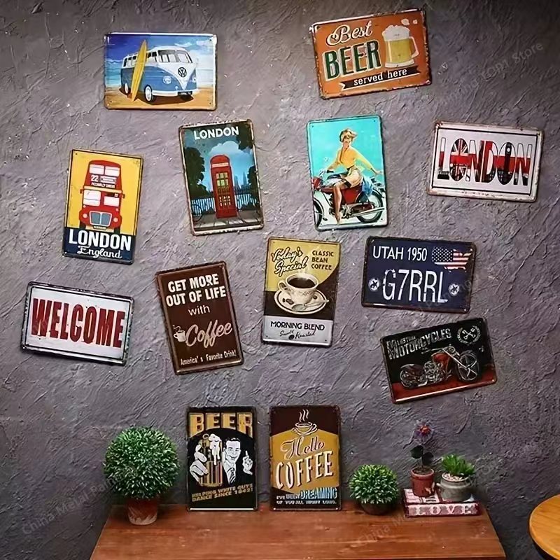 Metall-Wandkunst-Poster – Stil – Home Bathroom Wall Art Bewertung und Preis