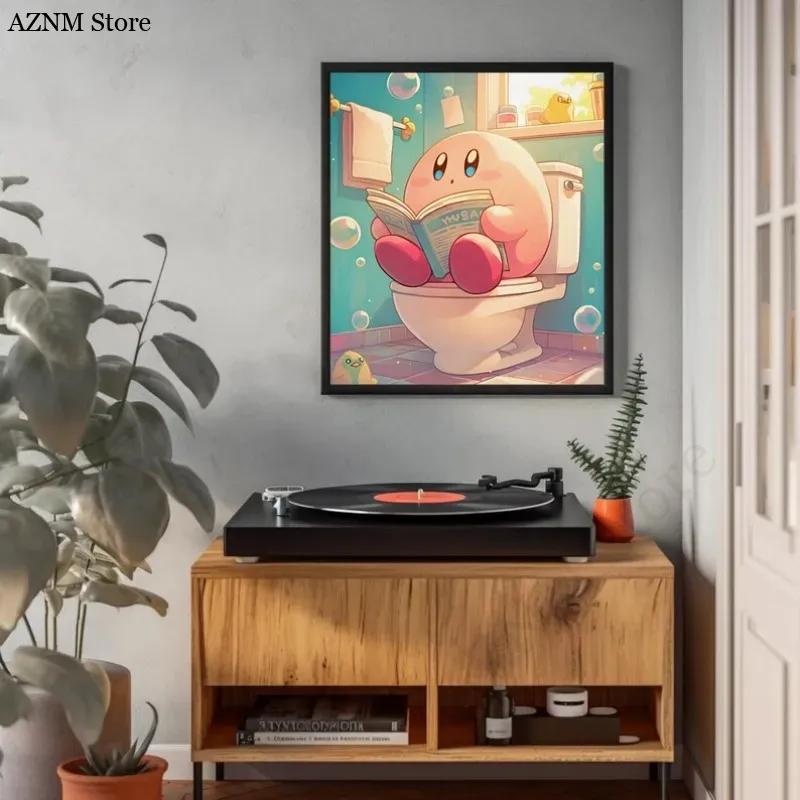 Lustiges Badezimmer-Cartoon-Vi – Home Bathroom Wall Art Bewertung und Preis