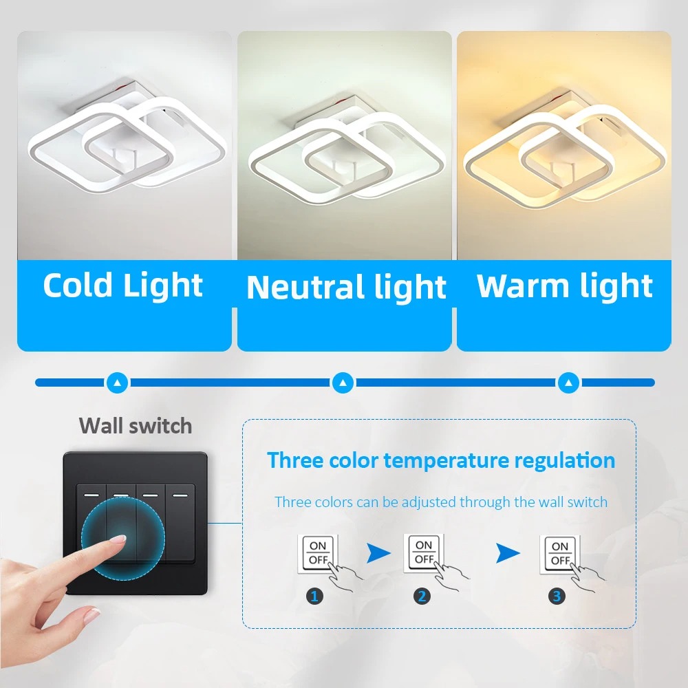Moderner LED-Deckenleuchter, 3 – Home Bathroom Colors Bewertung und Preis