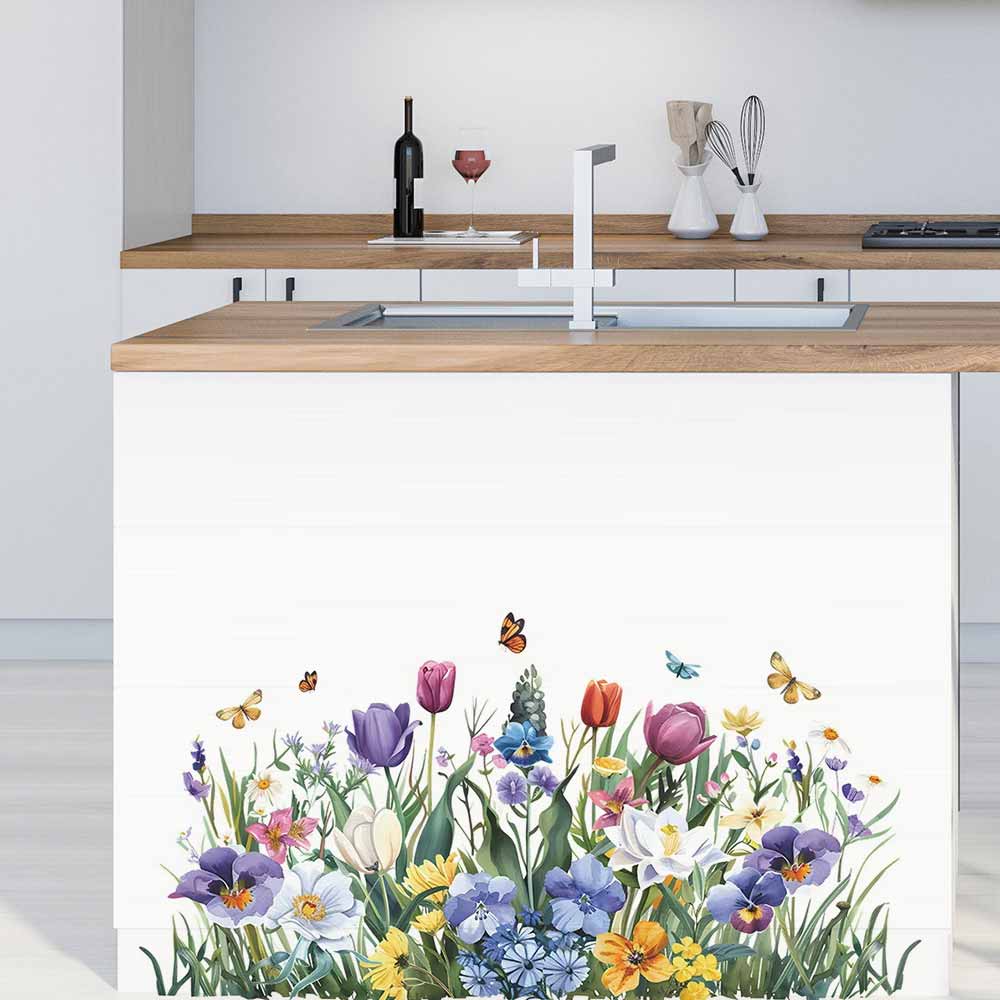 Tulpen-Schmetterlings-Fenstera – Home Bathroom Tiles Bewertung und Preis