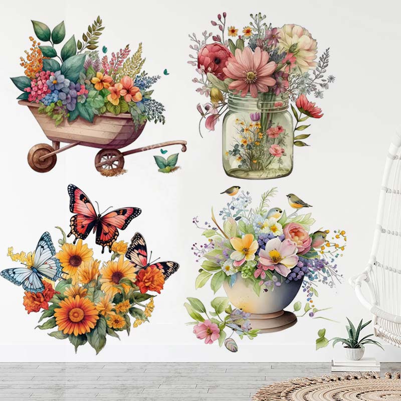 Ländlichen Stil Blume Aquarell – Home Bathroom Tiles Bewertung und Preis