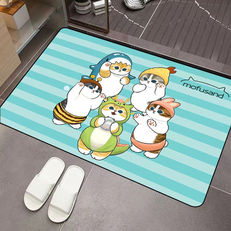 Mofusand Cartoon Diatomeenerde – Home Bathroom Floor Mats Bewertung und Preis