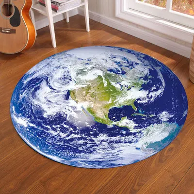 Galaxy Earth Moon Runder Teppi – Home Bathroom Floor Mats Bewertung und Preis