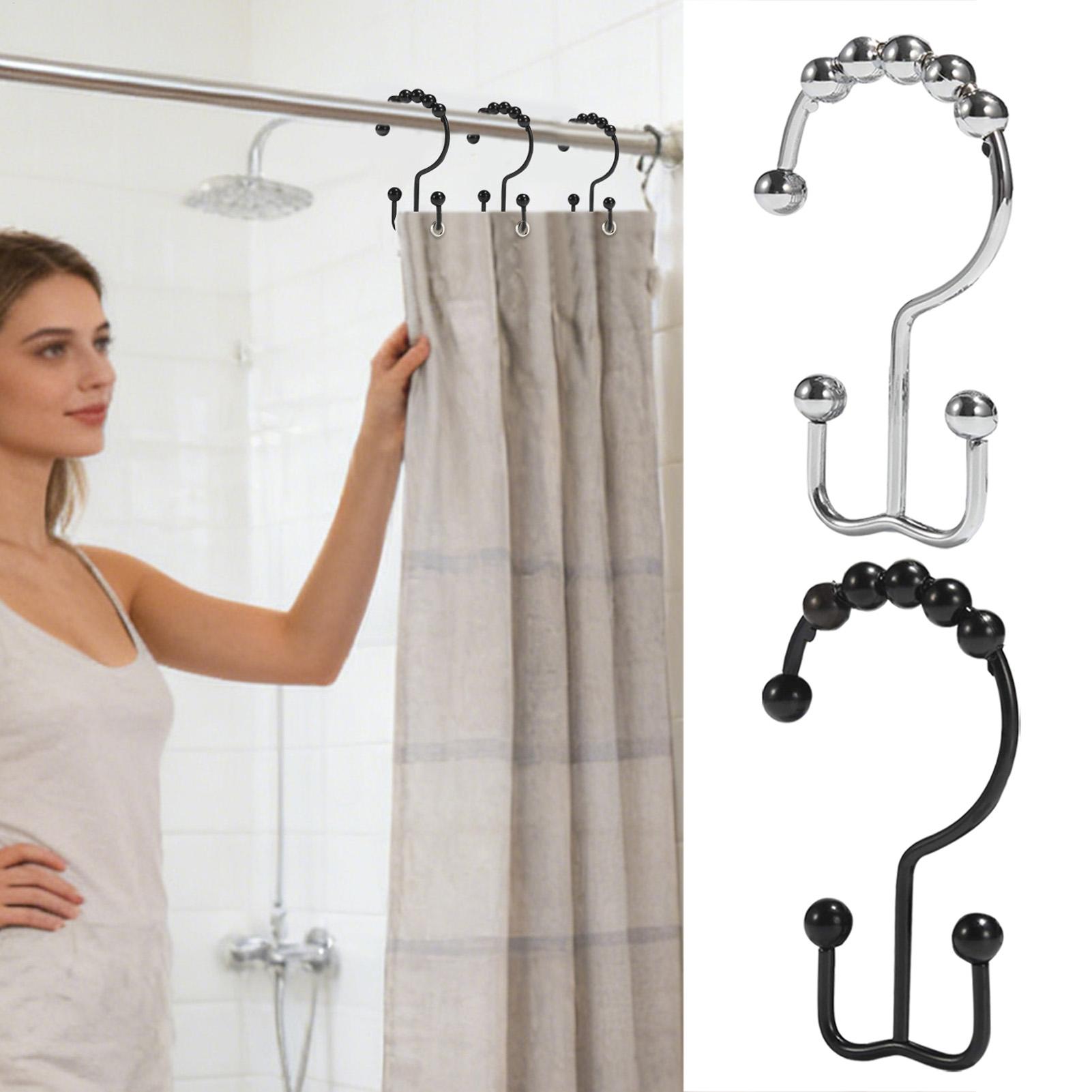 Duschvorhanghaken, 12 Stück, D – Home Bathroom Window Bewertung und Preis