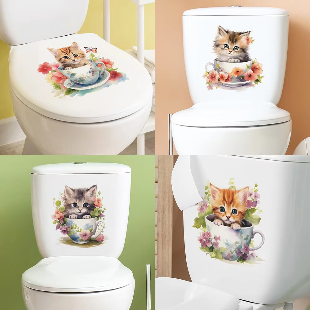 Teetassen-Katzen-Blumen-Wandau – Home Bathroom Tiles Bewertung und Preis