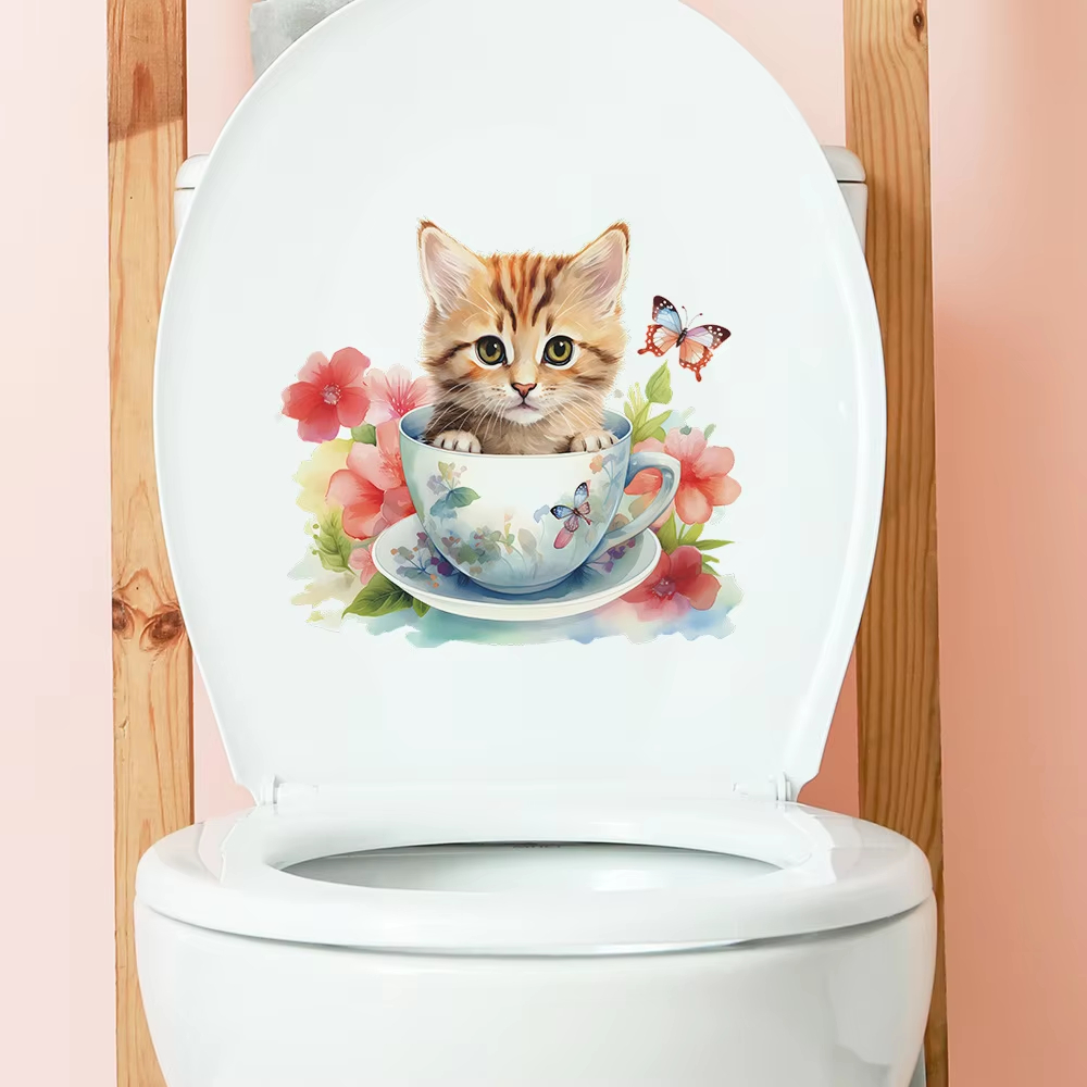 Teetassen-Katzen-Blumen-Wandau – Home Bathroom Tiles Bewertung und Preis