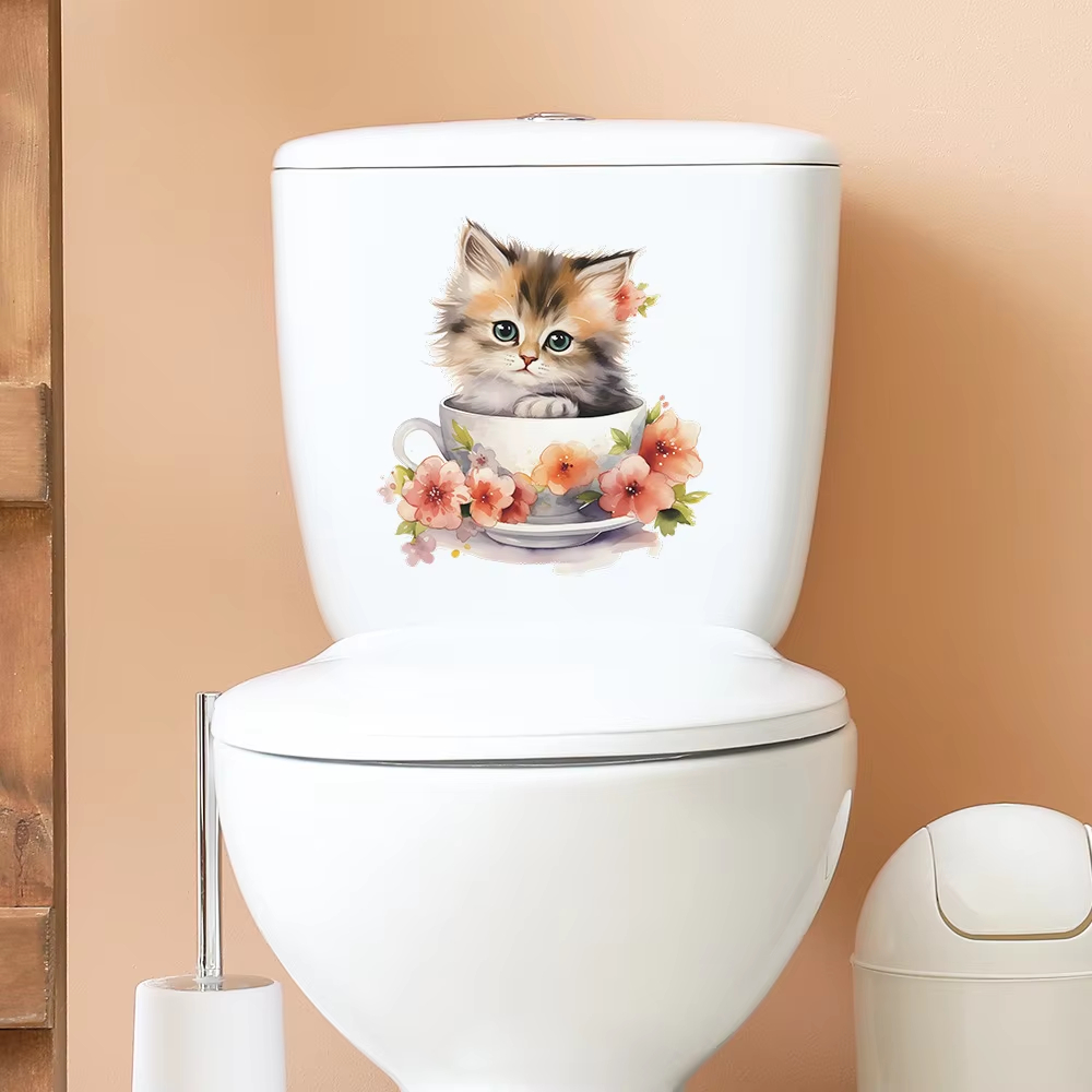 Teetassen-Katzen-Blumen-Wandau – Home Bathroom Tiles Bewertung und Preis