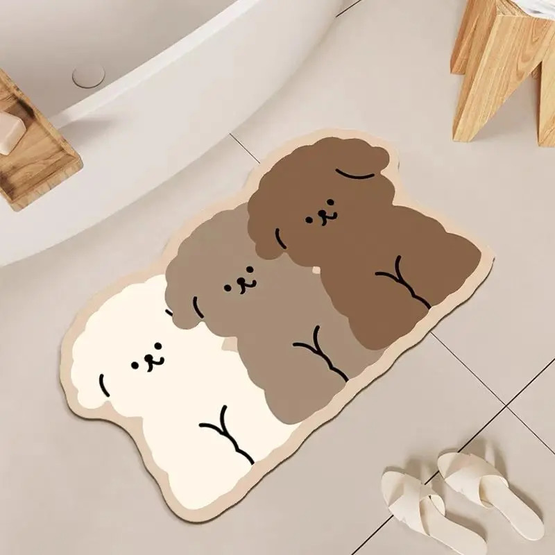 1 Stück Niedliche Hundeförmige – Zara Home Bathroom Rug Bewertung und Preis